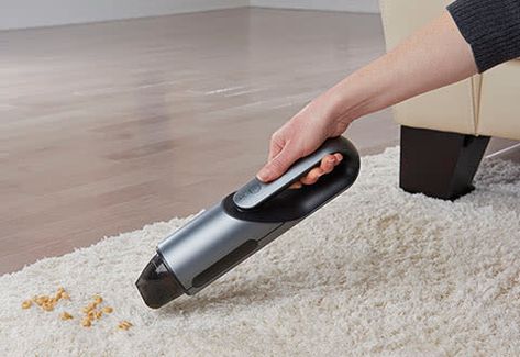 Handheld Cordless Spot Vacuum @ Sharper Image Hand Vacuum Cleaner, Noise Machine, Clean Car, Hand Vacuum, Cleaning Appliances, Car Vacuum, Sharper Image, Handheld Vacuum Cleaner, Carpet Cleaner