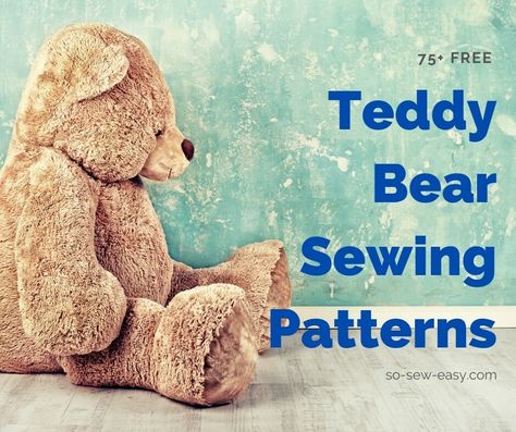 Here's a list of some of the best free teddy bear sewing patterns that I could find on the internet.  I hope they are of value to you. Stuffy Patterns Free Sewing, Teddy Bear Pattern Free Printable, Bear Patterns Free Sewing, Bear Patterns Sewing, Best Teddy Bear, Memory Items, Princess Quilt, Sewing Soft Toys, Teddy Bear Crafts