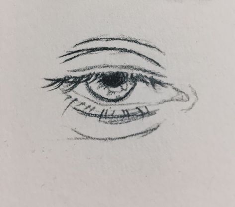 Curious Eyes Drawing, How To Draw Crying Eyes, Crying Eye Sketch, Mind Drawing, Skitse Bog, قلم حبر جاف, Drawing Eye, Arte Grunge, Drawing Eyes