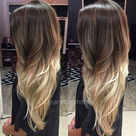 Ombré Ombre Hairstyles Long, Brown To Blonde Ombre Hair Long Straight, Brown Blonde Ombre Balayage, Half Blonde Balayage On Brown Hair, Ombre Hair Dark To Light, Dark To Light Ombre Hair, Dark Hair With Blonde Ends, Ombre Brown To Blonde Hair, Dark Brown To Blonde Ombre