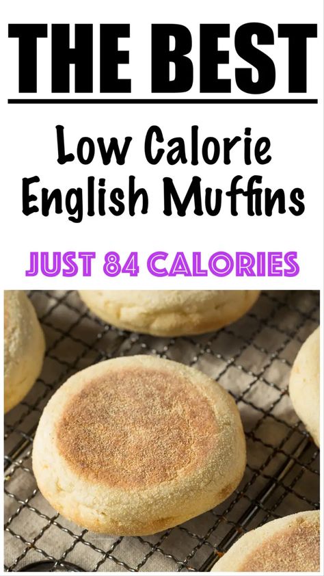 Low Cal English Muffin Recipe, Low Calorie Breakfast Bread Recipes, High Fiber English Muffin Recipe, English Muffin Recipe Breakfast Healthy, Low Carb English Muffin Recipe, Low Calorie Sandwich Bread, Greek Yogurt English Muffin, Low Calorie Homemade Bread, Low Calorie Rolls