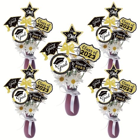 Graduation Centerpieces, Paper Centerpieces, Star Centerpieces, Class Of 2023 Graduation, Graduation Tables, Graduation Party Centerpieces, Graduation Cake Toppers, 2023 Graduation, Graduation Party Supplies