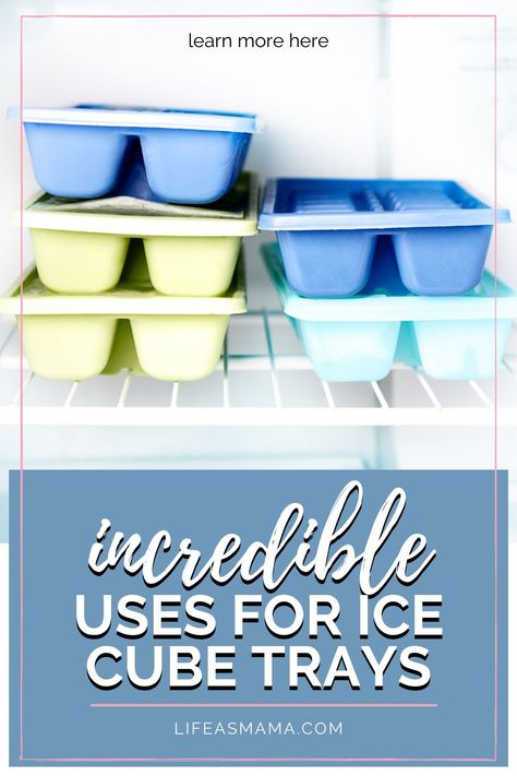 Ice cube trays can be used for more than just freezing water. Life as Mama has rounded up some incredible ideas to do with those trays in the freezer. Tap the photo again to be surprised! #lifeasmama #icecubetrays #icetrayideas #diyideas Ice Cube Tray Ideas, Chocolate Cheesecake Bites, Wine Cubes, Freezing Water, Sugar Scrub Cubes, Leftover Wine, Fun Fall Crafts, Homemade Sushi, Food O