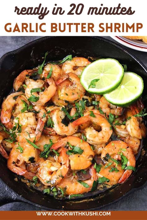 garlic butter shrimp, shrimp recipe, lemon butter garlic, garlic sauce, prawns, seafood recipes, shrimp scampi, summer dinner ideas Easy Garlic Butter Shrimp, Garlic Prawn, Easy Garlic Butter, Buttered Shrimp Recipe, Southern Foods, Garlic Prawns, Vegan Party Food, Best Seafood Recipes, Garlic Butter Shrimp