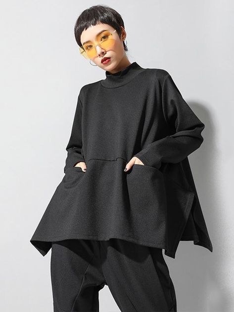 Raya 2022, Minju Kim, Long Sleeve Loose Blouse, Loose Blouse, Black Long Sleeve, Long Tops, T Shirt Top, Fashion Clothes Women, Autumn Winter