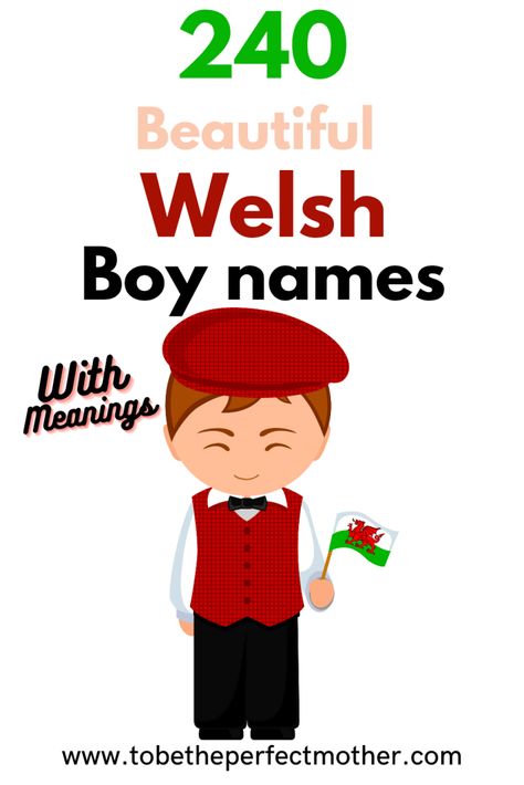 Welsh Names Boys, Welsh Names And Meanings, Welsh Boy Names, Celtic Boy Names, Gaelic Boy Names, Scottish Boys Names, Traditional Boy Names, Celtic Baby Names, One Syllable Boy Names