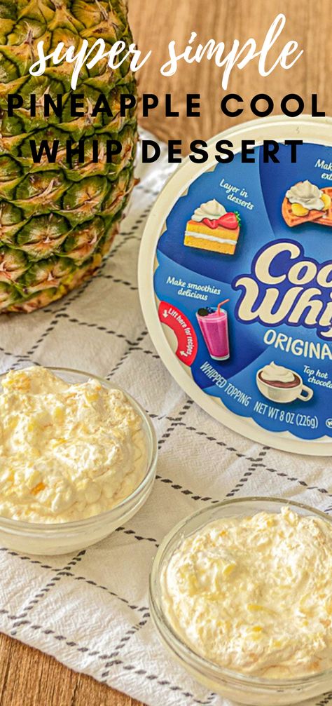 Recipes With Cool Whip, Whipped Cream Desserts, Cool Whip Desserts, Pineapple Dessert Recipes, Pineapple Desserts, Sugar Free Recipes Desserts, Sugar Free Pudding, Fluff Recipe, Fluff Desserts