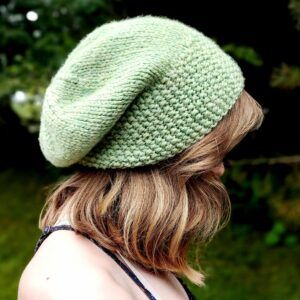 Bulky Seed Stitch Brim Slouch - Handknit Hugs Knit Slouchy Hat Pattern, Seed Stitch Hat, Stocking Stitch Knitting, Knitted Slouch Hat, Easy Knit Hat, Slouchy Hat Pattern, Beanie Knitting Patterns Free, Knit Slouchy Hats, Hat Patterns Free