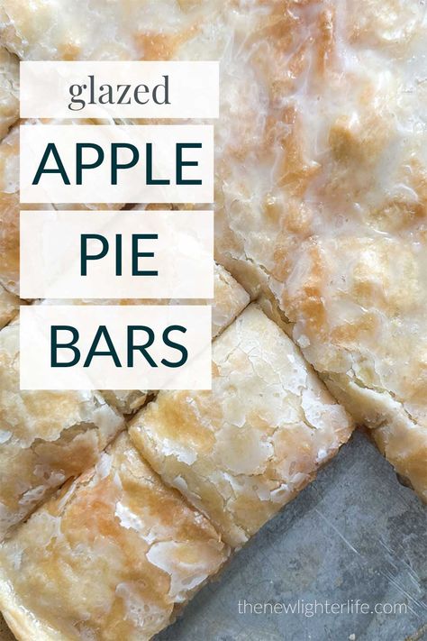 Old Fashioned Glazed Apple Pie Bar Recipe Glazed Apple Pie Bars, Iced Apple Pie Bars, Apple Pie Glaze Recipe, Apple Cranberry Bars, Frosted Apple Bars, Small Batch Apple Pie Bars, Apple Pie Bars With Corn Flakes, Taste Of Home Apple Bars, Easy Apple Pie Bars Recipe