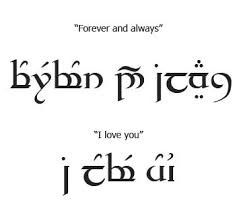 Tolkien Elvish, Elvish Writing, Elvish Script, Elvish Tattoo, Elvish Language, Lotr Tattoo, Couples Tattoo, Lord Of The Rings Tattoo, Couple Tattoo