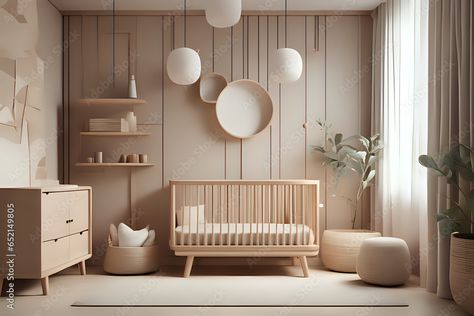 Nursery Japandi, Japandi Nursery Room, Japandi Kids Bedroom, Japandi Nursery, Japandi Kids Room, Japandi Style Interior, Neutral Vibes, Baby Nursery Room, Calm Color Palette