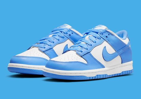 Unc University, Sneakers Box, Kobe Shoes, Nike Models, Sneaker Release, Blue Nike, University Blue, Nike Dunk Low, Dunk Low