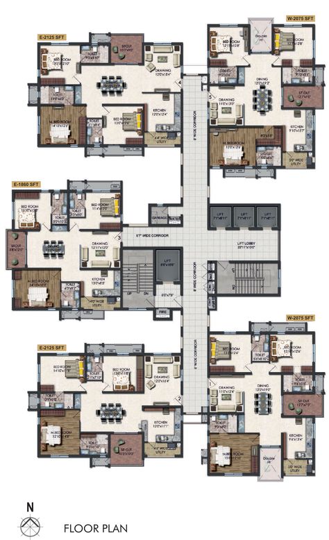 40x20 House Plans, Unconventional Architecture, Residential Plan, Mumbai Location, Apartment Floor Plan, Apartment Buildings, 4 Bedroom House Plans, Architectural Floor Plans, Apartment Floor Plans