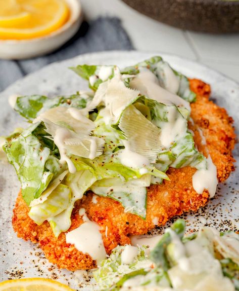 Air Fryer Chicken Caesar Cutlets - Chefjar Chicken Caesar Cutlets Tipsy Housewife, Crispy Chicken Caesar Salad Cutlets, Chicken Ceasar Cutlets, Caesar Salad Chicken Cutlet, Chicken Ceasar Cutlet, Chicken Ceaser Cutlets, Crispy Chicken Ceaser Cutlets, Crispy Chicken Caesar Cutlets, Chicken Caesar Cutlets