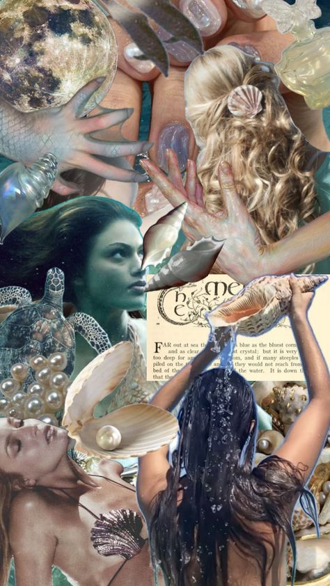 #mermaid #mermaidaesthetic #siren #sirenaesthetic Siren Collage, Mermaid Aesthetic Pastel, Siren Wallpaper, Mermaid Collage, Mermaid Aesthetic, Sea Witch, Aesthetic Collage, Pastel Aesthetic, Greek Mythology