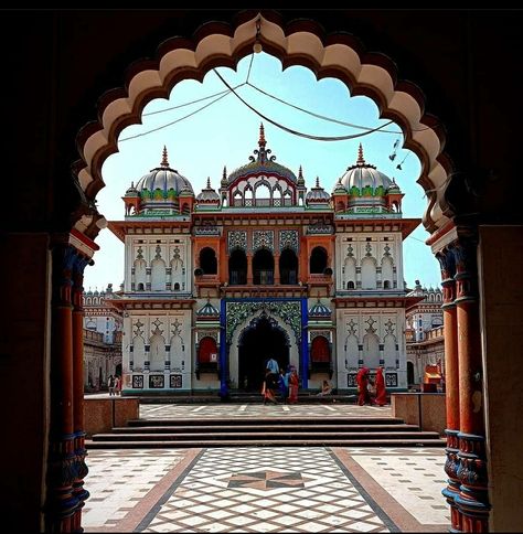 Janakpur Temples, Janaki Temple, Temple Drawing, Ig Post, Post Ideas, Nepal, Beautiful Pictures, Temple, Louvre