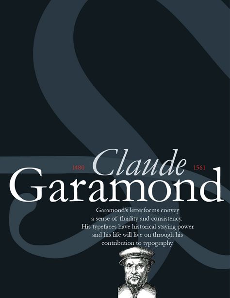 Garamond Garamond Font Poster, Typography 2023, Garamond Font, Font Poster, Ancient Writing, Type Specimen, Poster Fonts, Typography Fonts, Graphic Design Inspiration