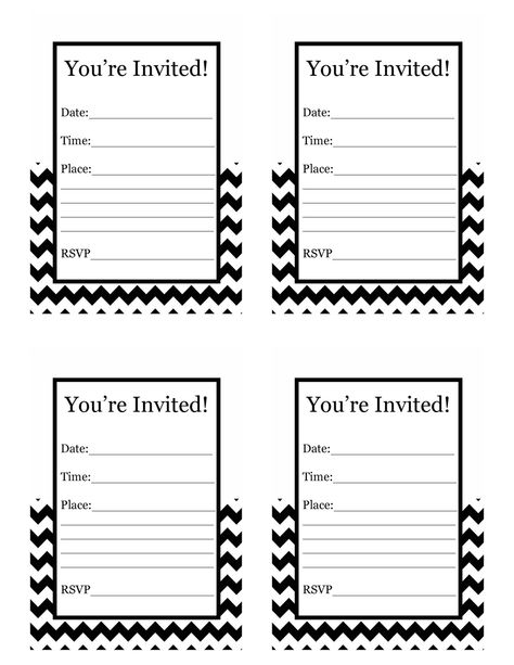 Cupcake Express: Happy Friday!! Free Printable Chevron Invitation Invations Birthday, Party Invitations Templates Free, Diy Birthday Invitation, Free Party Invitations, Printable Party Invitations, Birthday Invitation Card Template, Free Printable Invitations Templates, Diy Birthday Invitations, Thanksgiving Color