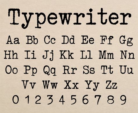 Typewriter Font Type Font American Typewriter Font Old Typewriter Font Vintage Typewriter Font Typewriter Cricut Font Typewriter Letters Svg Bullet Journal Vintage, Vintage Fonts Alphabet, Typewriter Font Tattoo, Old Typewriter Font, Cool Fonts Alphabet, Typewriter Fonts, Typewriter Letters, Letters Tattoo, Hand Lettering Alphabet Fonts