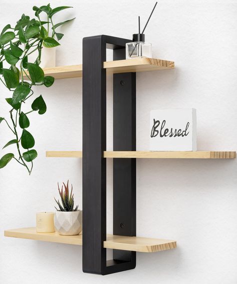 PRICES MAY VARY. 𝙄𝙣𝙣𝙤𝙫𝙖𝙩𝙞𝙫𝙚 𝘿𝙚𝙨𝙞𝙜𝙣 The three 20in boards on these floating shelves can be effortlessly adjusted to your preference, allowing for versatile placement. When you combine two sets of these shelves, they create a large, striking, and practical wall decoration for your room. 𝙈𝙪𝙡𝙩𝙞-𝙋𝙪𝙧𝙥𝙤𝙨𝙚 𝙁𝙪𝙣𝙘𝙩𝙞𝙤𝙣𝙖𝙡𝙞𝙩𝙮 This wall shelf unit is a perfect addition to your living room, bedroom, or office, offering an elegant platform to showcase collectibles, photos Wall Mounted Shelving Unit, Large Shelf, Decoration Storage, Wall Shelf Unit, Regal Design, Large Shelves, Mounted Shelves, Estantes Flotantes, Office Bathroom