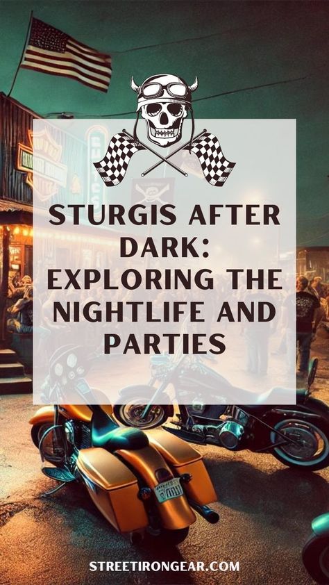 Sturgis Motorcycle Rally is synonymous with thrilling rides, impressive bike shows, and a sense of freedom that draws motorcyclists from across the globe. But as the sun sets, Sturgis transforms into a hub of nightlife and parties that keep the adrenaline pumping well into the night. From legendary bars to live music, the after-dark experience at Sturgis is an adventure of its own.   Read On > Motorcycle Memes, Sturgis Motorcycle Rally, Bike Rally, Motorcycle Rallies, Group Events, Bike Week, Thrill Ride, Sun Sets, Into The Night