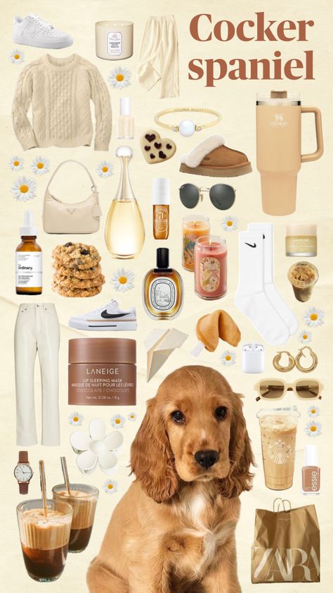 #cockerspaniel #cockerspanielaesthetic #dog #love #dogs #aesthetic #quotes #books #vibes #nature #cute #vanilla #vanillagirl #vanillagirlaesthetic #beige #brown #cream Dog Skincare Aesthetic, Camille Core, Cocker Spaniel Aesthetic, Old Money Dog, Cocker Dog, Dogs Aesthetic, Quotes Books, Cocker Spaniel Puppies, Dream Dog