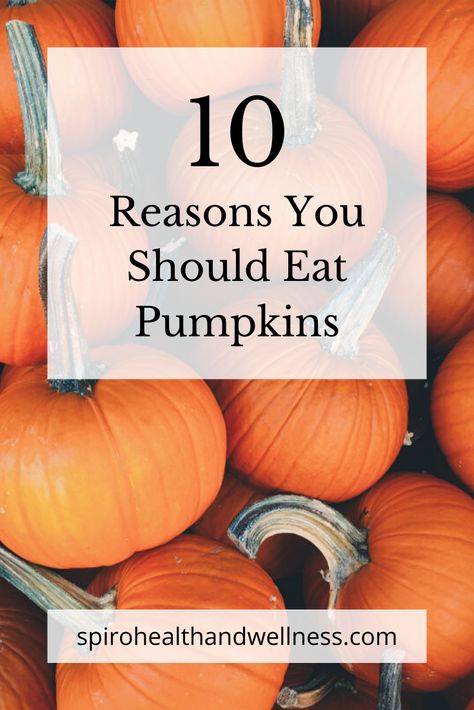 We all love to carve pumpkins and to have pumpkin spice this or that, but did you know that pumpkins have great nutritional benefits?   For example, a pumpkin has nearly 100 mg more potassium than a banana does, which can help lower blood pressure.   Pumpkins are also great for the guys, especially when it comes to the bedroom.   Check out some of the other benefits of eating pumpkins! Pumpkin Seeds Nutrition Facts, Benefits Of Eating Pumpkin, Health Benefits Of Pumpkin Puree, Pumpkin Benefits Nutrition, Benefits Of Pumpkin Puree, How To Eat Pumpkin, Holistic Meals, Pumpkin Nutrition Facts, Squash Benefits