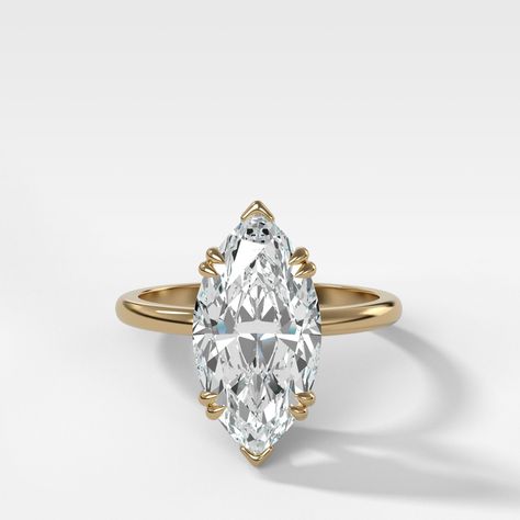 Luxury Rose Cut Marquise Diamond Ring, Solitaire Engagement Ring Cathedral, Shared Prong Wedding Band, Statement Engagement Ring, Double Halo Engagement, Pear Ring, Buy Jewellery Online, Engagement Rings Marquise, Gorgeous Engagement Ring