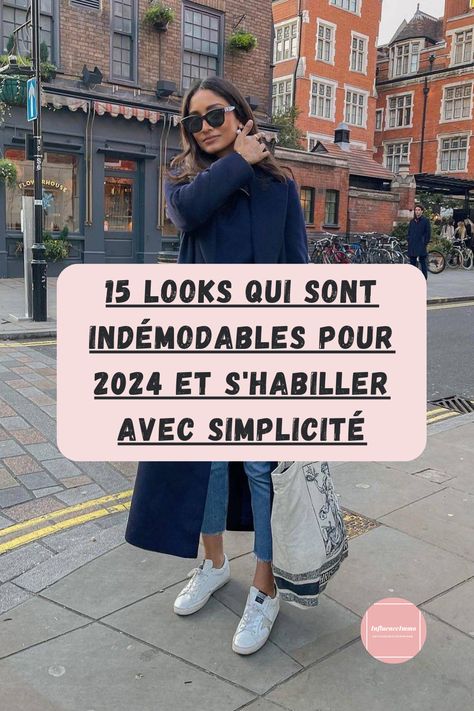 Comment s'habiller avec élégance et simplicité : 15 looks faciles qui flattent et ne se démodent jamais Si vous recherchez des looks inspirants pour vous habiller avec élégance sans trop compliquer, voici l'inspiration qu'il vous faut. S'habiller avec élégance n'est pas une question d'argent, mais de style. Nous avons déjà partagé Women Style 2024, Outfit Ideas Printemps, Hipster Chic Outfits, Style Chic Parisien, Outfit Printemps, Style Classe, Dressing Casual, Mode Board, Printemps Street Style