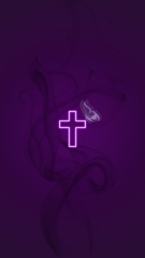 Christian Wallpaper Iphone Aesthetic Purple, Dark Purple Christian Wallpaper, Purple Cross Aesthetic, Purple Aesthetic Christian Wallpaper, Neon Cross Wallpaper, Purple God Wallpapers, Purple Cross Wallpaper, Purple Christian Aesthetic, Phone Backgrounds Purple