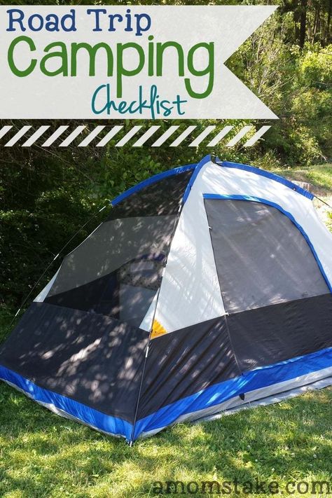 Road Trip Camping Checklist Winter Camping Gear, Road Trip Checklist, Camping Bedarf, Weekend Camping, Road Trip Camping, Camping Packing List, Family Tent Camping, Camping List, Camping Checklist