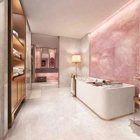 Interior design is consistently evolving and pink Onyx is a subtle yet sophisticated finish to any project. . To enquire about our rare Onyx range please contact our team at Info@skpietra.com.au . . . #skpietra #naturalstone #naturalstonesupplier #melbourneproperty #naturalmelbourne #onyx #onyxdesign #interiorgoals #interiorstyling Rose Quartz Interiors, Quartz Bathroom, Onyx Tile, Interior Tiles, Bathroom Wall Tile, Pink Bathroom, Marble Bathroom, Pink Marble, House Inspo