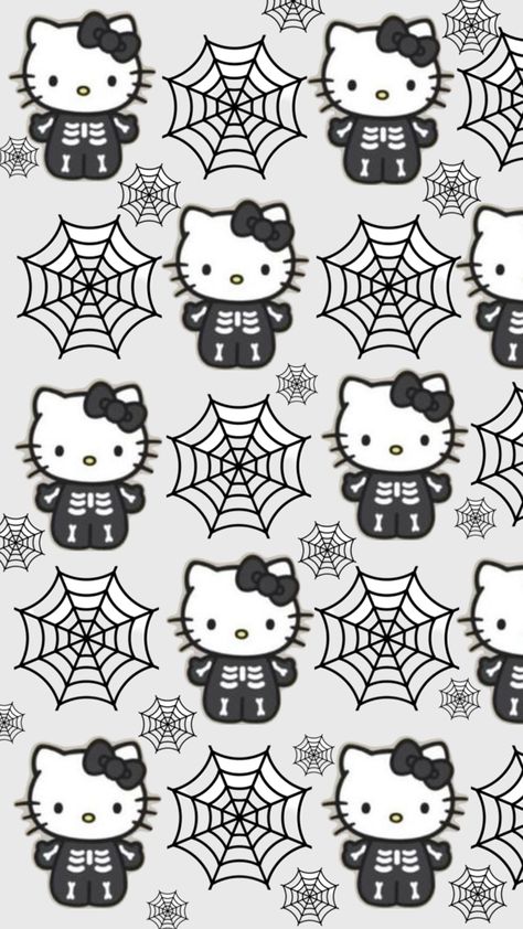 Hello Kitty Halloween Wallpaper, Hello Kitty Book, Tapeta Z Hello Kitty, Iphone Wallpaper Preppy, Pink Wallpaper Hello Kitty, Halloween Wallpaper Iphone Backgrounds, Halloween Wallpaper Cute, Walpaper Hello Kitty, Cute Easy Doodles