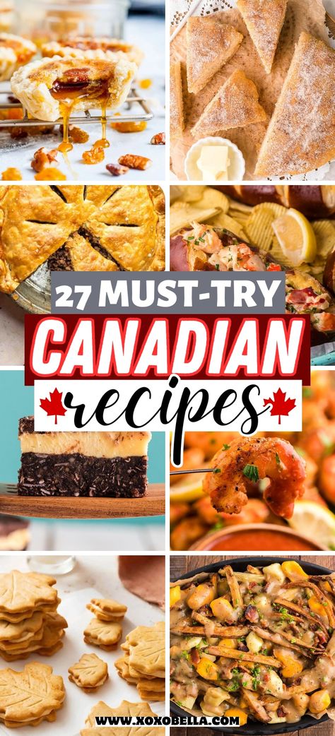 Canadian Dessert Recipes, Canadian Dessert, Canadian Recipes, Canadian Dishes, Canadian Cuisine, Canadian Thanksgiving, Canada Food, Foreign Food, Favorite Recipes Dinner