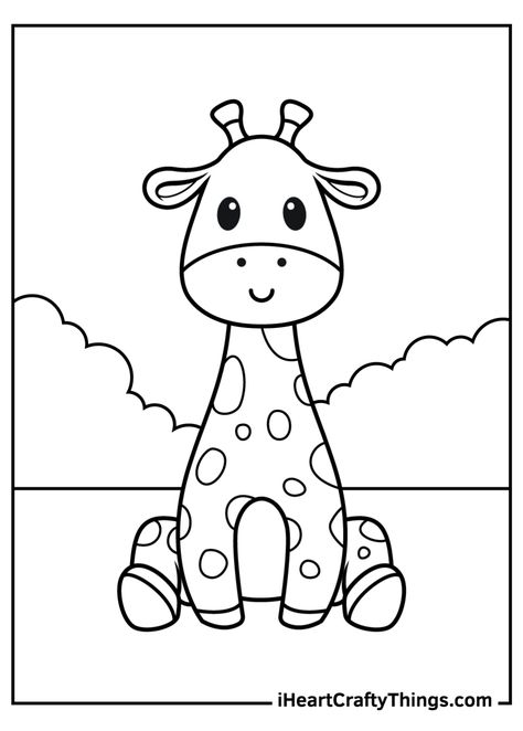 Printable Baby Animals Coloring Pages (Updated 2021) Zoo Animal Coloring Pages, Giraffe Coloring Pages, Fargelegging For Barn, Baby Coloring Pages, Free Coloring Sheets, Printable Animals, Dog Coloring Page, Batman Wallpaper, Coloring Page Ideas