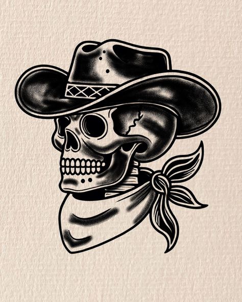 Wladi Suiazov | 💀✨ Flash Alert! ✨💀 Ready to make one of these designs yours? DM to book your appointment to claim your favorite piece. #TattooFlash… | Instagram American Traditional Leg Tattoo Men, Medium Sized Tattoos For Guys, Upper Arm Traditional Tattoo, Black And White Traditional Tattoo Women, Cowboy Traditional Tattoo, Skull With Cowboy Hat Tattoo, Oldschool Tattoo Black, Cowboy Flash, Native American Tattoo Art