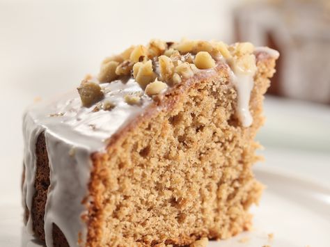 Spice Cake with Ginger Glaze recipe from Sandra Lee via Food Network Spice Cake Recipe, Ginger Glaze, Gingerbread Cake Recipe, Spice Cake Recipes, Glaze For Cake, Sandra Lee, Ginger Nut, Gingerbread Cake, Pumpkin Bread Recipe