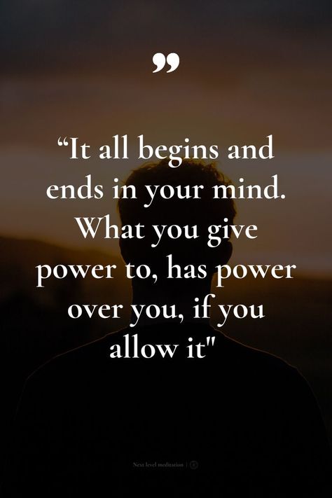 Power Thoughts Quotes, What You Give Energy To, Positive Peaceful Quotes, Your Great Quotes, As The Day Ends Quotes, The Power Of Self Talk Quotes, It’s All In Your Mind, Reclaiming Your Power Quotes, If You Put Your Mind To It Quote