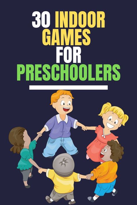 30 Indoor Games For Preschoolers | Power Switch Indoor Games For Prek, Fun Indoor Games For Preschoolers, Indoor Recess Games Preschool, Pe Games For Small Groups, Running Games For Preschoolers, Group Time Ideas For Preschoolers, Games To Play With Preschoolers Inside, Activity Games For Kindergarten, Games Activity For Preschool