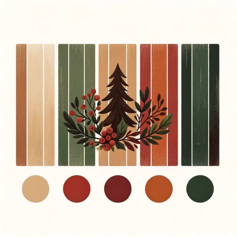 Natural Christmas Color Palette, Vintage Christmas Palette, Rustic Christmas Color Palette, Boho Christmas Color Palette, Muted Christmas Color Palette, Retro Christmas Color Palette, Evergreen Color Palette, Modern Christmas Color Palette, Winter Bookstagram