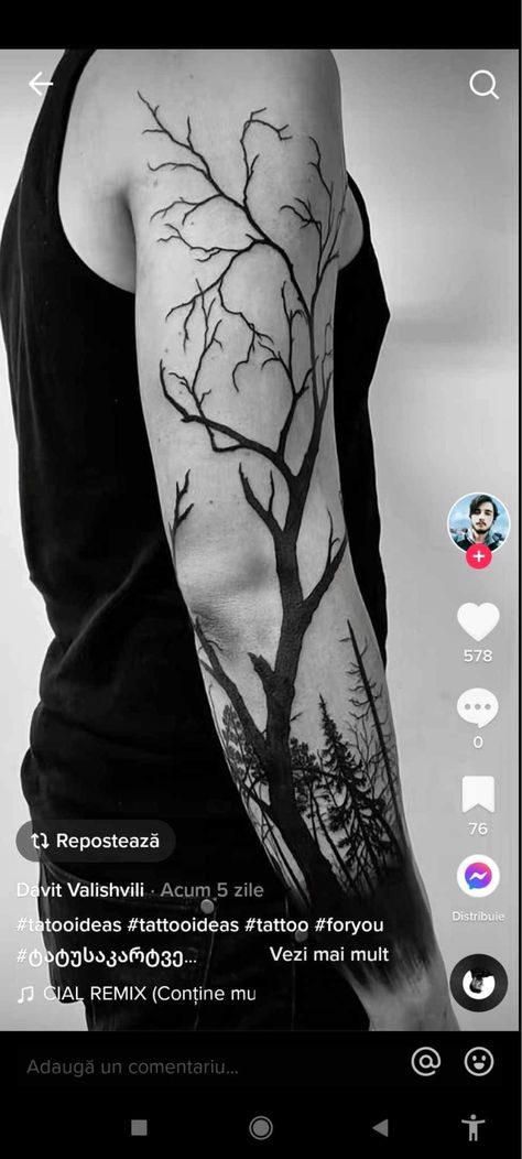 Tree Sleeve Tattoos For Women, Tattoo Tree Men, Tree Tattoo Men Arm, Arm Tree Tattoo, Tree Tattoo Sleeve, Tattoo For Men On Arm, Back Tattoo Women Upper, Forest Tattoo Sleeve, Tree Tattoo Ideas