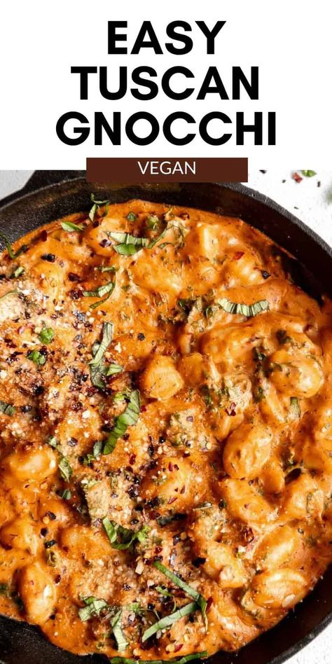 Vegan Gnocchi, Gnocchi Recipes Homemade, Gnocchi Dishes, 2023 Food, Gnocchi Recipe, Easy Vegan Dinner, Gnocchi Recipes, Easy Lunch, Vegan Pasta