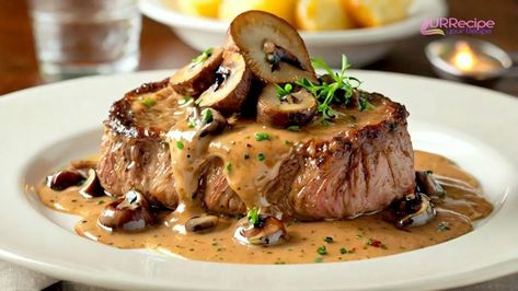 These commonly asked questions and their short answers will give you an better understanding of this Cheesecake Factory Steak Diane Recipe Steak Diane Recipe, بطاطس مهروسة, Steak Diane, Potato Wedges Baked, Creamy Mushroom Sauce, Food Hub, Steak Sauce, Creamy Mushrooms, Mushroom Sauce