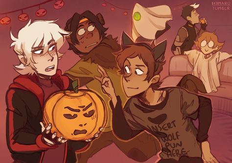 voltron halloween by ikimaru Voltron Halloween, Ikimaru Klance, Ikimaru Art, Keith X Lance, Lance Voltron, Voltron Force, Voltron Funny, Voltron Comics, Form Voltron