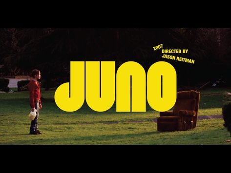 Juno Title Screen Redesign by Lauren Hakmiller on Dribbble Show Title Design, Title Cards Design, Saltburn Title Card, Title Screen Design, Opening Credits Design, Film Title Ideas, Movie Title Design Typography, Film Titles Design, Music Video Title Card