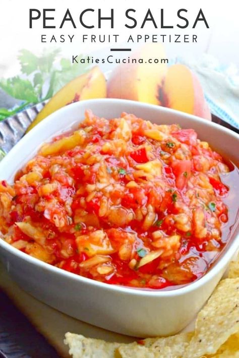 Taco Salsa, Peach Salsa Recipe, Peach Salsa Recipes, Canning Tomatoes Recipes, Tomato Salsa Recipe, Ms Diet, Fruit Appetizers, Pepper Salsa, Homemade Sauce Recipes