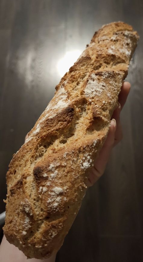 Baguettes croustillantes sans gluten et sans pétrissage 🥖 Menu Sans Gluten, Patisserie Sans Gluten, Pain Sans Gluten, Sans Gluten Sans Lactose, Gf Bread, Gf Desserts, Vegan Kitchen, Happy Foods, Breakfast Bake