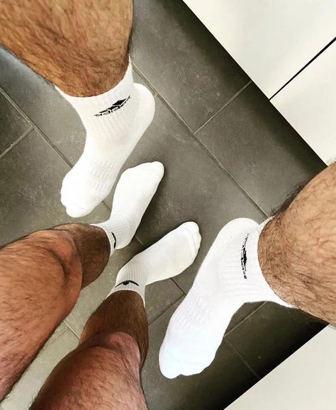 Men In Socks, Cute Guy Pics, Gym Guys, Abs And Cardio Workout, Gay Aesthetic, Mens Leather Sandals, White Socks, Aesthetic Guys, Male Body