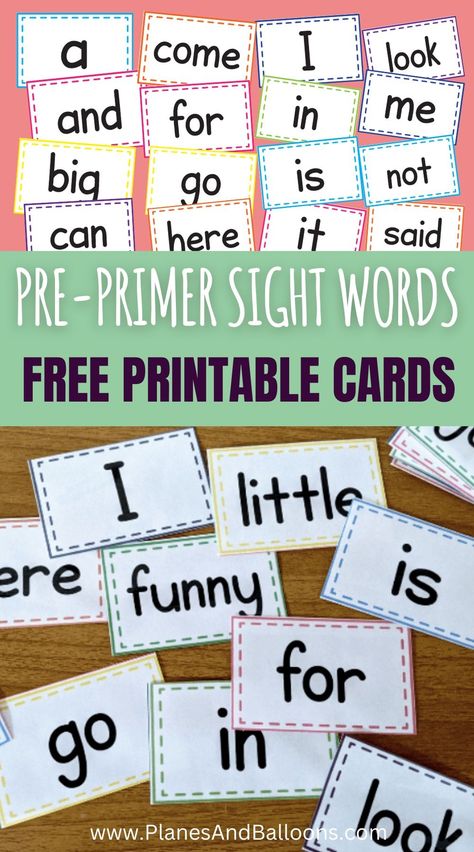 Pre K Site Words, Prek Site Words, Sight Words Pre K, Pre Kindergarten Sight Words List, Teach Sight Words At Home, Sight Word Password Sign, Dolch Pre Primer Sight Words, Sight Words For Pre K, Sight Word A Activities