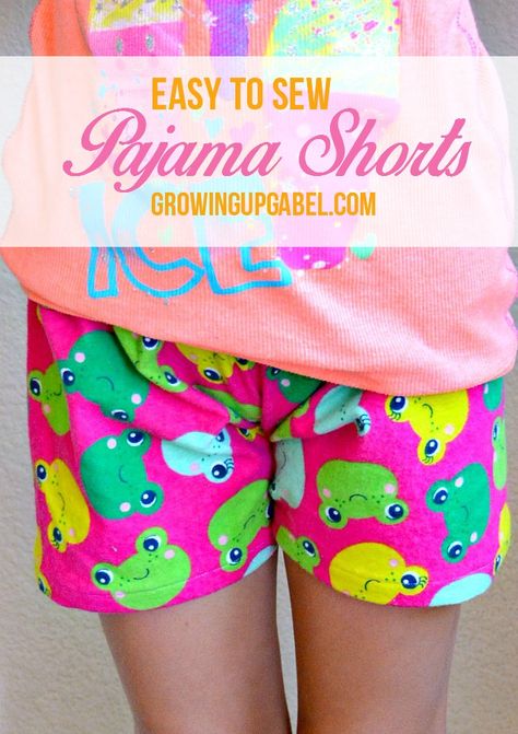 Sew Pajamas, Shorts Pattern, Sewing 101, Diy Shorts, Sew Ins, Beginner Sewing Projects Easy, Sewing Projects For Kids, Easy To Sew, Leftover Fabric